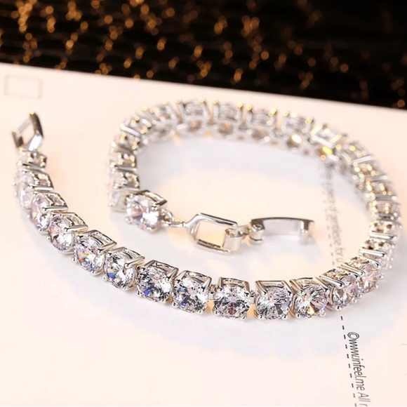 NEW 5MM TENNIS 925 STERLING SILVER BRACELET - Picture 3 of 6